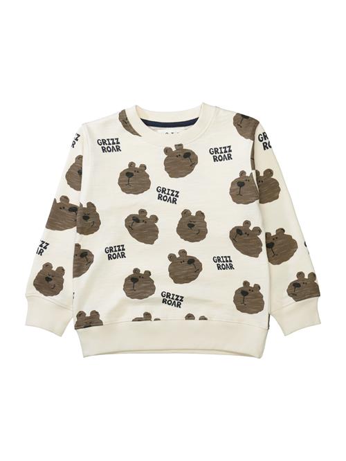 STACCATO Sweatshirt  beige / mørkebrun / sort