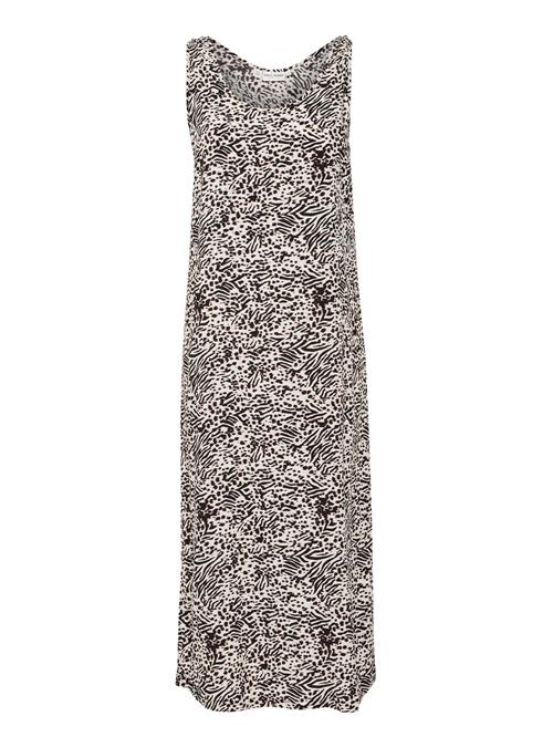 PULZ Jeans Kjole 'PZNelly'  lysebrun / sort / hvid