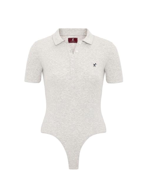 Williot Shirtbody  grå-meleret