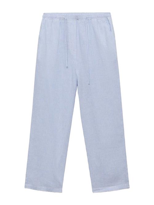 MANGO Bukser  lyseblå / hvid