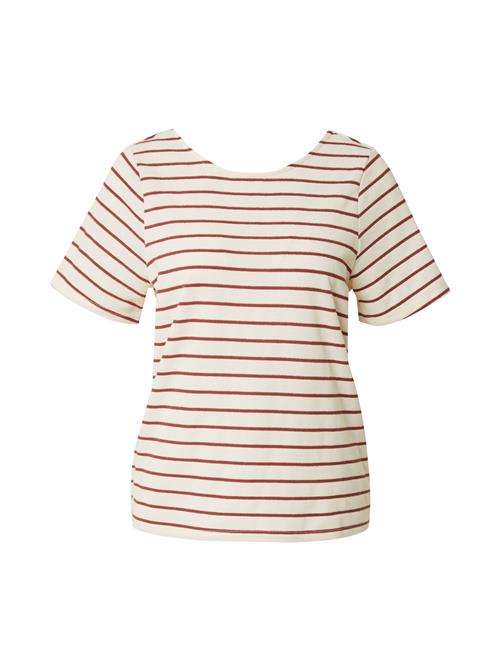 ONLY Shirts 'ONLJANA'  kastaniebrun / hvid