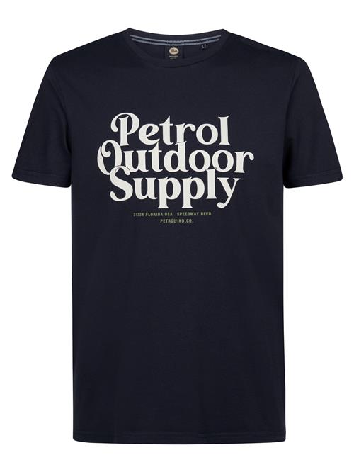 Petrol Industries Bluser & t-shirts  blå / hvid