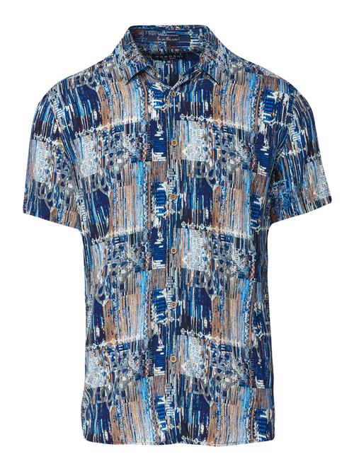 KOROSHI Skjorte  blå / natblå / brun / hvid