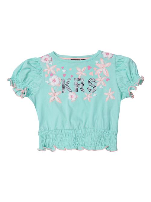 KOROSHI Bluser & t-shirts  mint / abrikos / pink