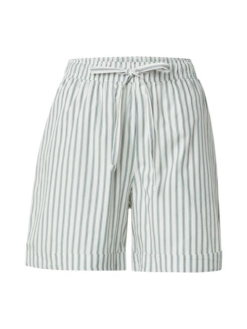 PIECES Bukser 'PCTaelyn'  grøn / sort / offwhite