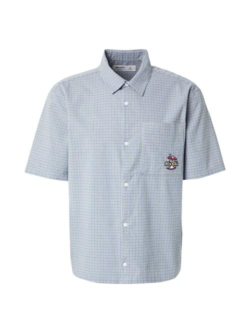 HOLLISTER Skjorte  dueblå / gul / hvid