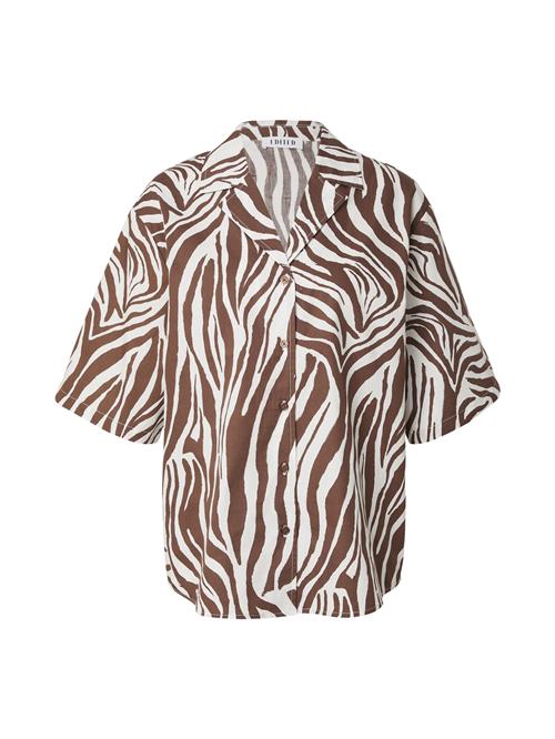 EDITED Bluse 'Chris'  brun / hvid