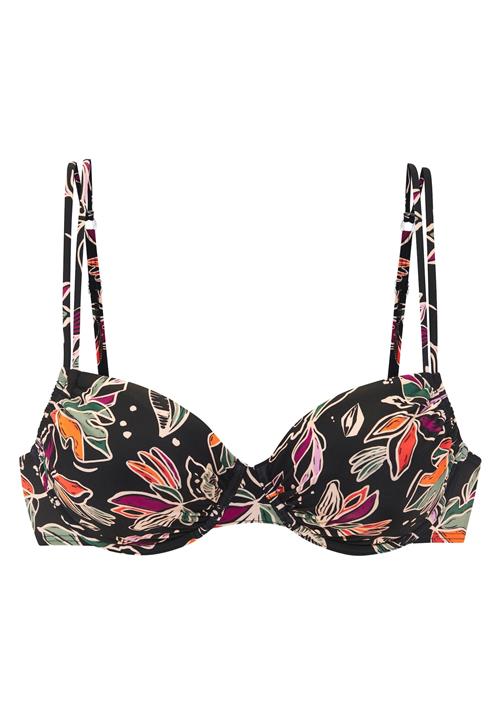 BUFFALO Bikinioverdel  beige / mørkegrøn / orange / sort