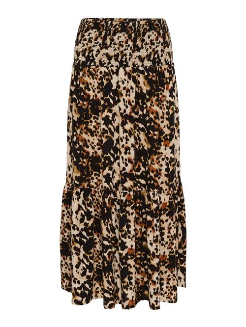 Kaffe Nederdel 'KAMaxi'  brun / cappuccino / sort