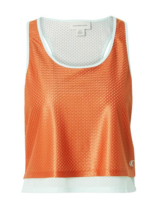 Calvin Klein Jeans Overdel 'PRIDE'  orange / hvid