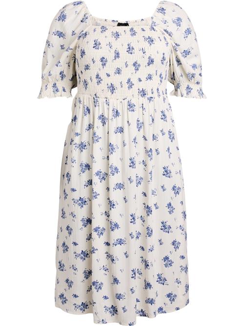 Zizzi Sommerkjole 'Mrosan'  blå / pastelblå / hvid