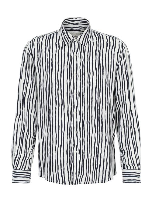 Guido Maria Kretschmer Men Skjorte 'Emilio'  navy / hvid