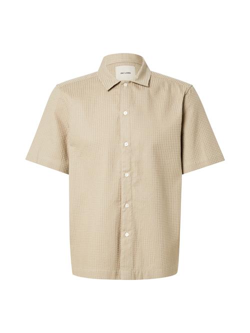 Only & Sons Skjorte 'ONSSAVIER'  beige