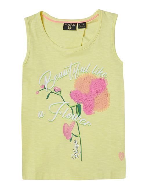 KOROSHI Overdel  lysegul / grøn / lys pink / hvid