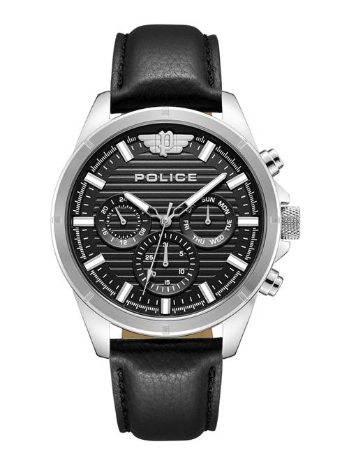 POLICE Analogt ur 'Malawi'  sort / sølv