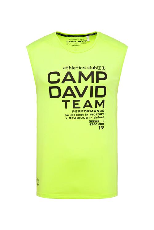 CAMP DAVID Bluser & t-shirts  neongul / sort