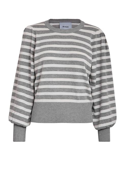 minus Shirts 'Liv'  grå / hvid