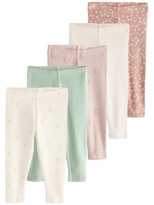 Next Leggings  pastelgrøn / lyserød / gammelrosa / hvid