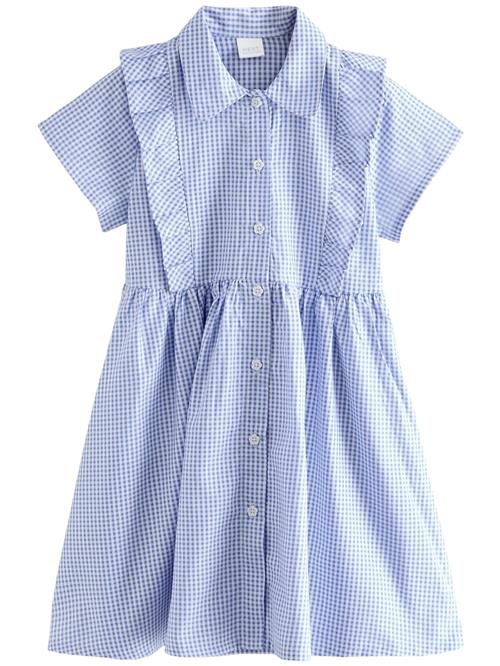 Next Kjole  lyseblå / hvid