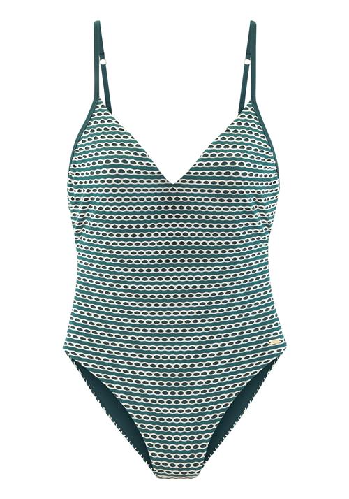 Copenhagen Studios Badedragt  petroleum / gran / naturhvid