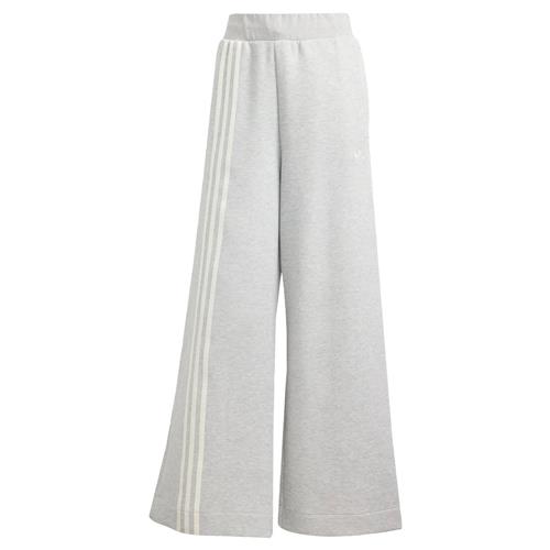 ADIDAS ORIGINALS Bukser 'Off Placed 3-Stripes Wide'  lysegrå / hvid