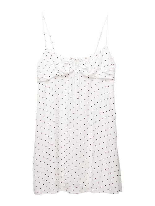 Pull&Bear Sommerkjole 'PACIFIC'  mørkebrun / hvid