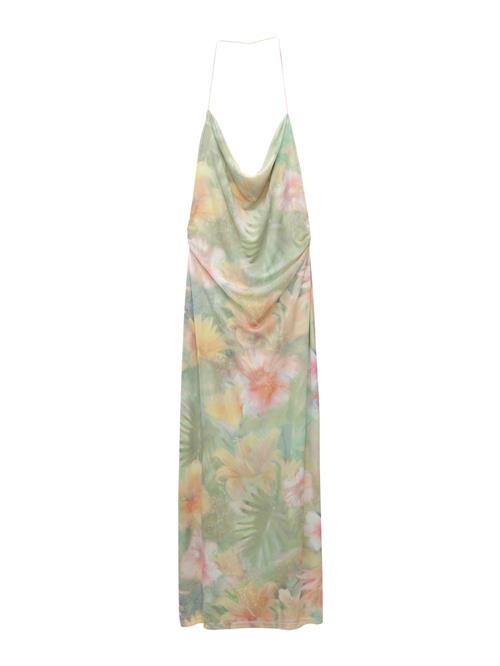 Pull&Bear Sommerkjole 'IBIZA'  pastelgrøn / lyselilla / lyseorange / rosé