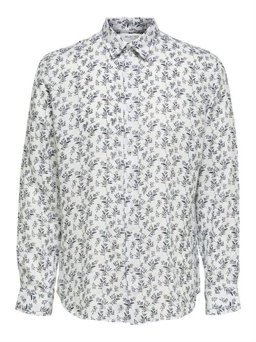SLHREGKYLIAN-LINEN SHIRT LS AOP B