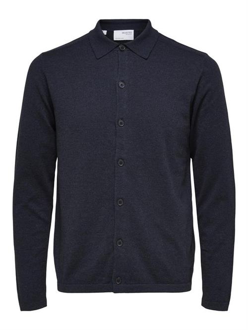 SLHBERG LS KNIT POLO CARDIGAN B