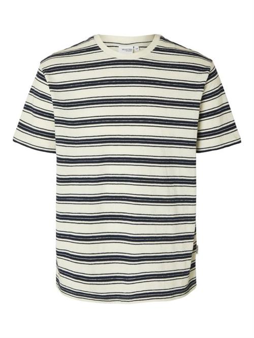 SLHRELAXSOLO STRIPE SS O-NECK TEE