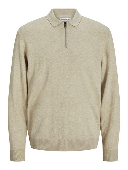 JJEEMIL KNIT POLO HALF ZIP LS NOOS