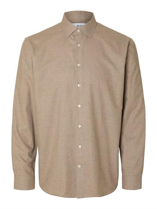 SLHREG-LEO HEATHER SHIRT LS NOOS