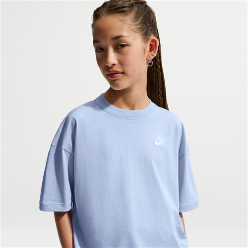 Oversized Nike -T-shirt til større børn - blå