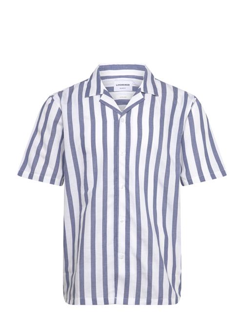 Lindbergh | Cot/Lin Striped Resort S/S | M