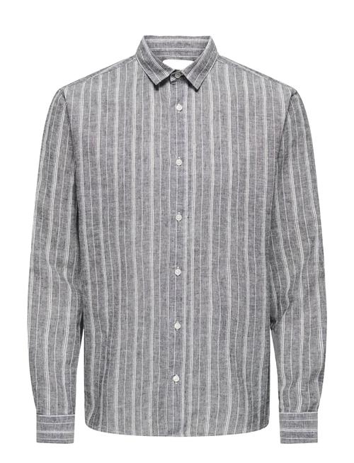 ONLY & SONS | Onscaiden Life Ls Stripe Linen 660 Noos | XXL