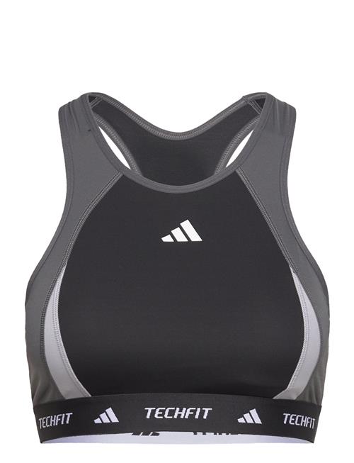 adidas Performance | Techfit Medium Support High Neck Colorblock Bra | C-D XS