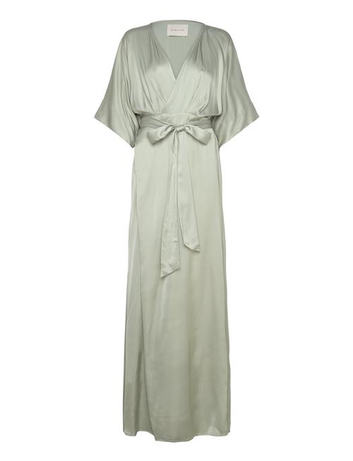 Malina | Lilly Wrap Satin Maxi Dress | M