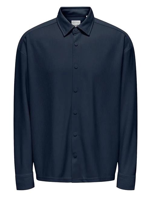 ONLY & SONS | Onskari Plizze Ls Rlx Overshirt | XXL