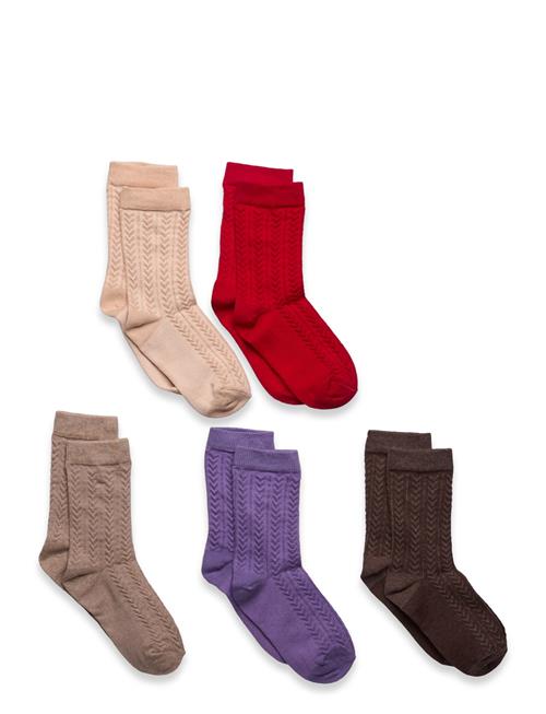 Minymo | Socks W. Knit (5-Pack) | 27\30