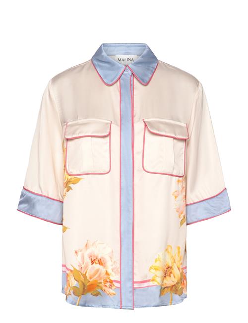 Malina | Pam Short Sleeve Satin Shirt | 38