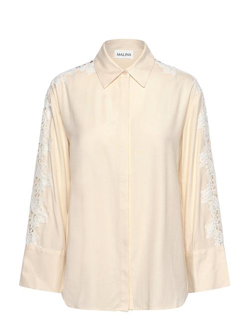 Malina | Ember Lace Detail Linen Shirt | 44