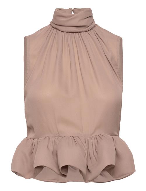 Malina | Lune Halterneck Frilled Hem Blouse | 38