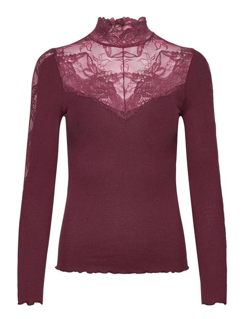 Rosemunde | Rwbeatha Silk Ls Lace T-Neck T-Shir | M