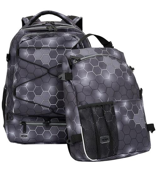 Jeva Skoletaske - Surpreme - Black Hexagon