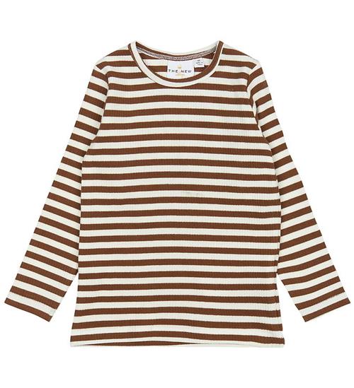 The New Siblings Bluse - Rib - TnstFro - Toffee Striped