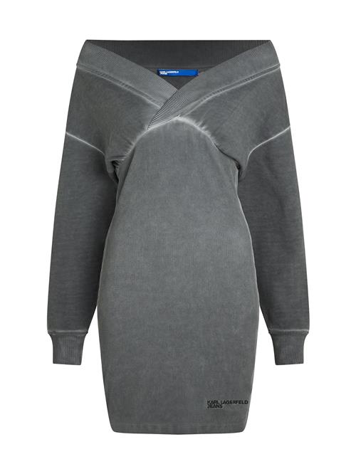 KARL LAGERFELD JEANS Kjole  grå / sort