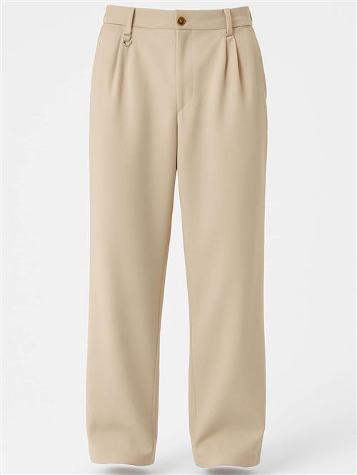 Dandalo Bukser med lægfolder  beige