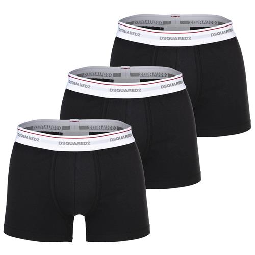 DSQUARED2 Boksershorts  sort / hvid