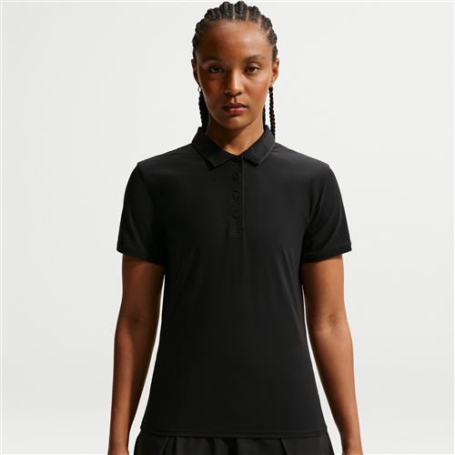 Kortærmet Nike Victory Dri-FIT-golfpolo til kvinder - sort