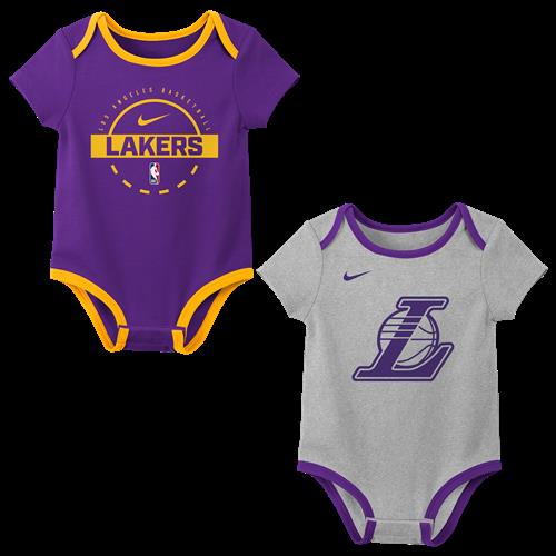 Los Angeles Lakers NBA-bodysuits til babyer (pakke med 2 stk.) - lilla